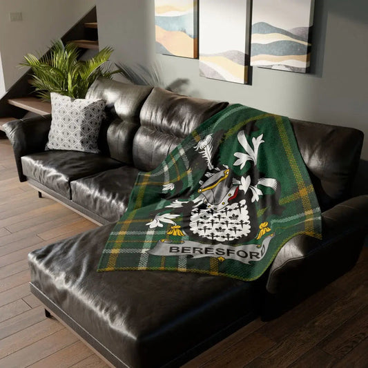 Beresford Irish family crest 50" × 60" printed blanket