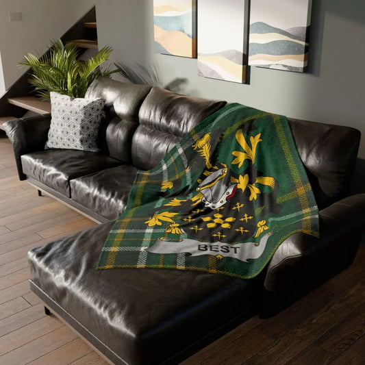 Best Irish family crest 50" × 60" printed blanket