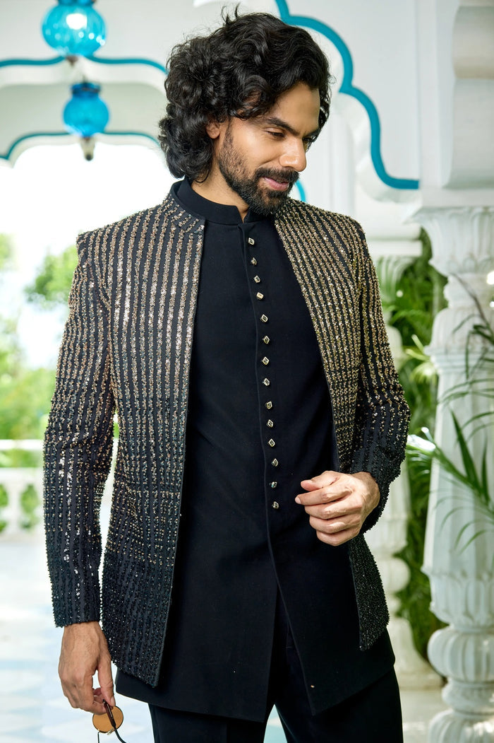 Designer embroidered jacket men