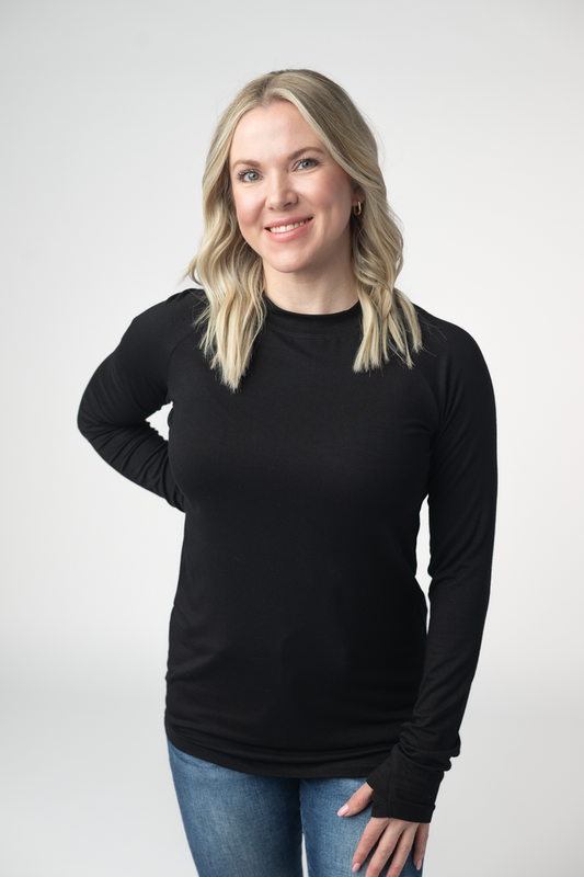 Blair Long Sleeve Top - Black by Michelle Mae