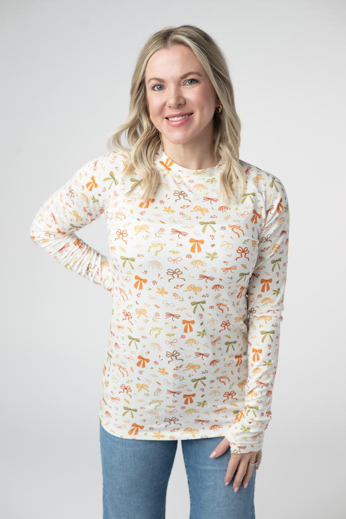 Blair Long Sleeve Top - Harvest Bows by Michelle Mae