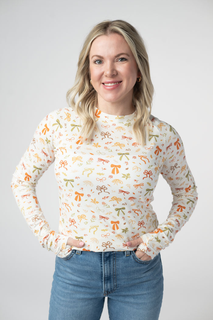 Blair Long Sleeve Top - Harvest Bows by Michelle Mae