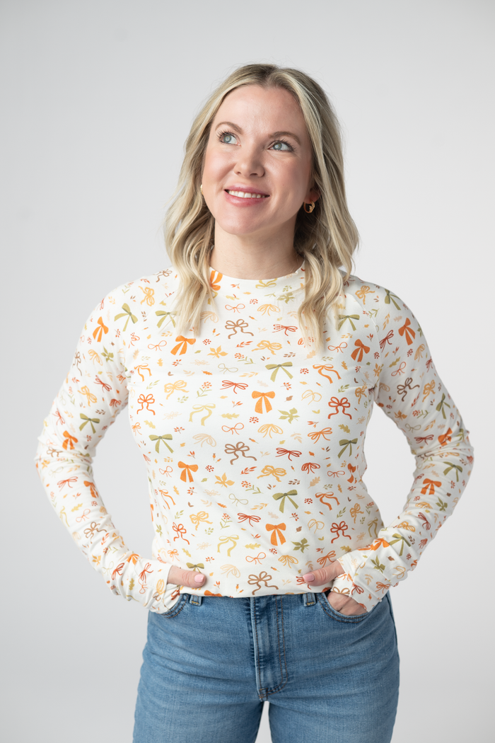 Blair Long Sleeve Top - Harvest Bows by Michelle Mae