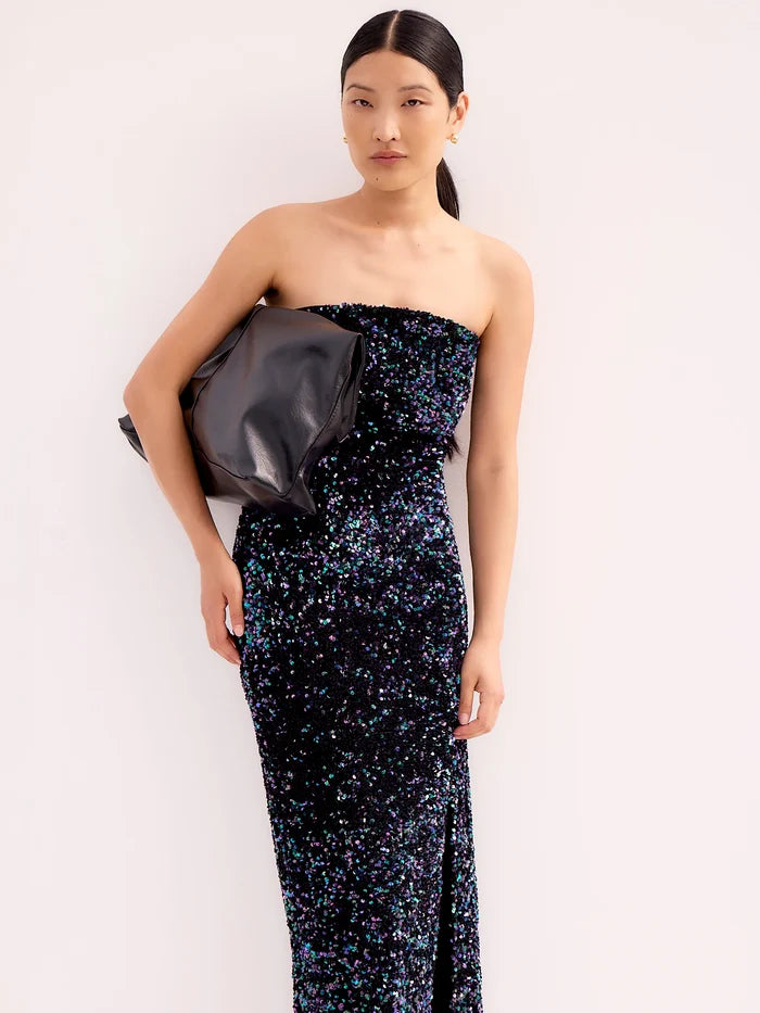 Blair Sequinned Bandeau Maxi Dress