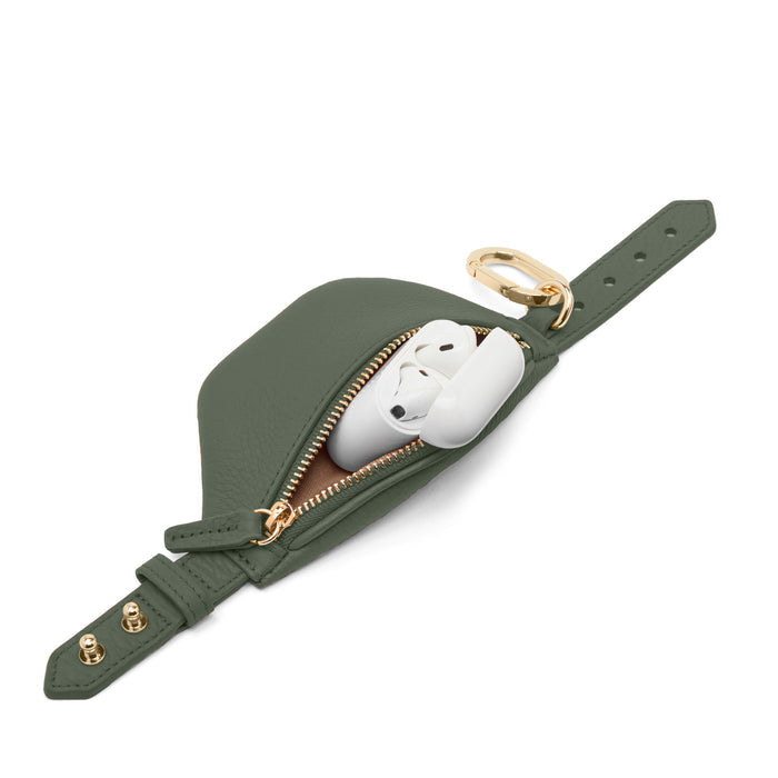 Blake Mini Wrist Pouch-Moss-029-414-5