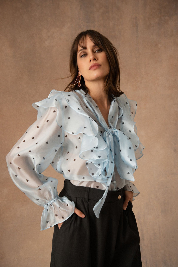 Blouse Suzanne - Bleu