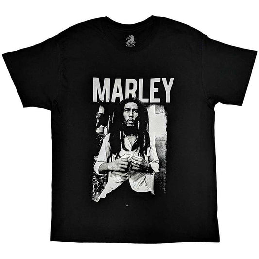 BOB MARLEY - BLACK & WHITE - T-Shirt Black