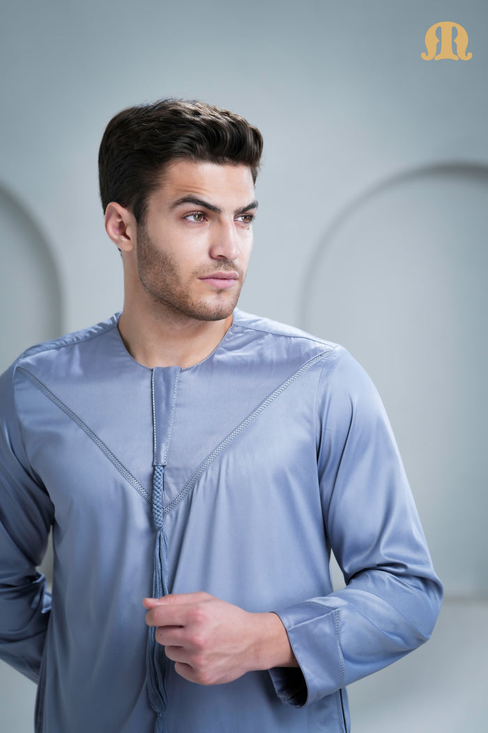 Boufal Emirati  Thobe L Grey 2.0 for Men