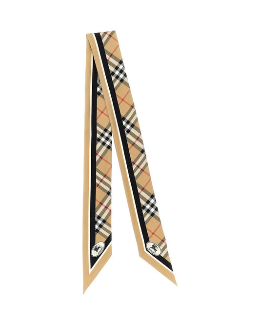 Burberry Beige Satin Foulard