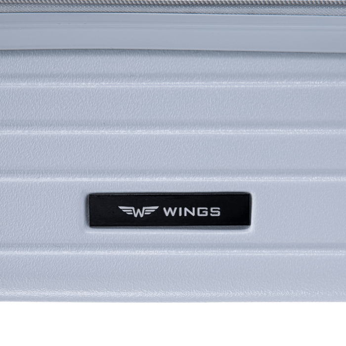 Walizka kabinowa Wings ABS+ 20" Customized  PASTEL BLUE POPIERSIE customized