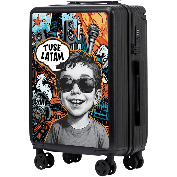 Walizka kabinowa Wings  x TUSE Customized 20" BOY BLACK customized