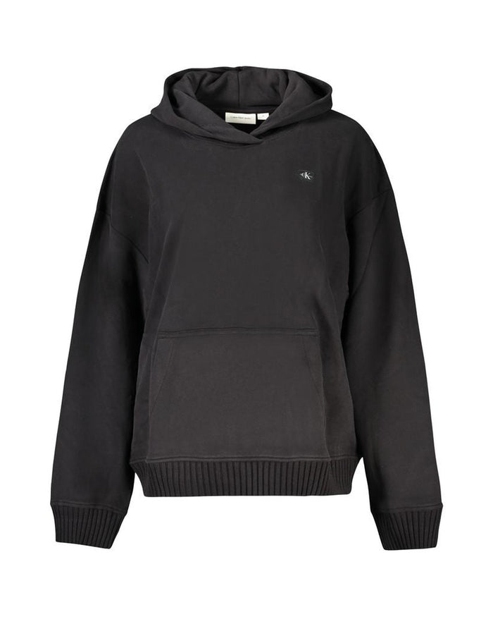 Calvin Klein Black Cotton Women Sweatshirt