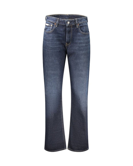 Calvin Klein Blue Cotton Women's High-Rise Jeans