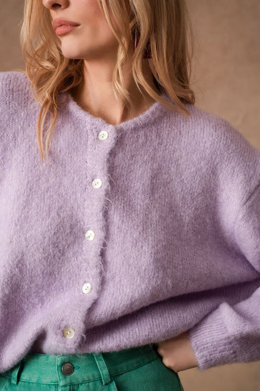 Cardigan Adèle - Lilas