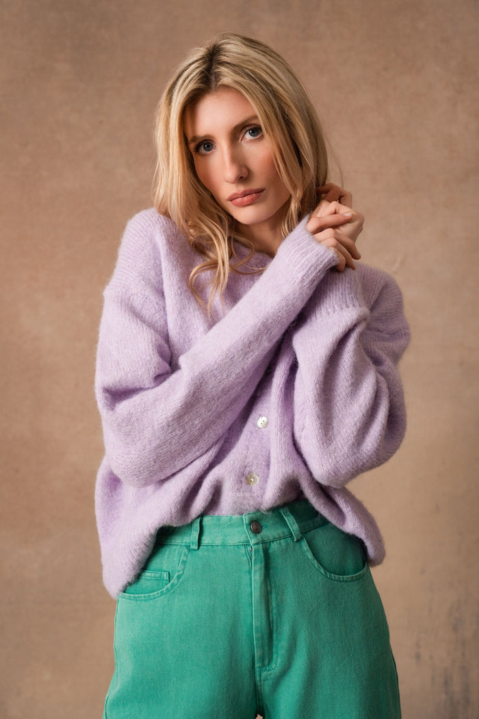 Cardigan Adèle - Lilas