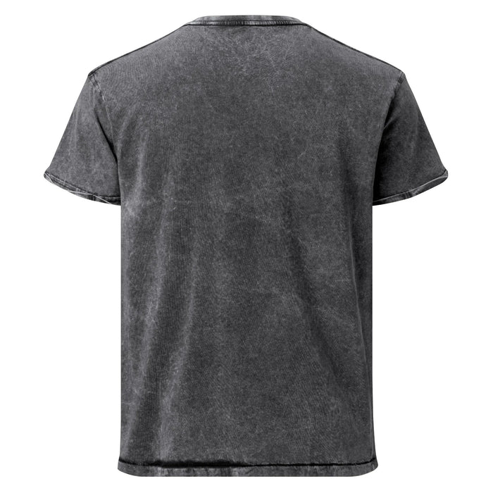 Cash AF T-Shirt - The aggressive, lightning-bolt serif typography (#DFC48C) mimicking vintage 'Ride the Lightning' era branding set against a soot-black (#1A1A1A) mineral wash with slate-grey (#5D5D5D) highlights.
