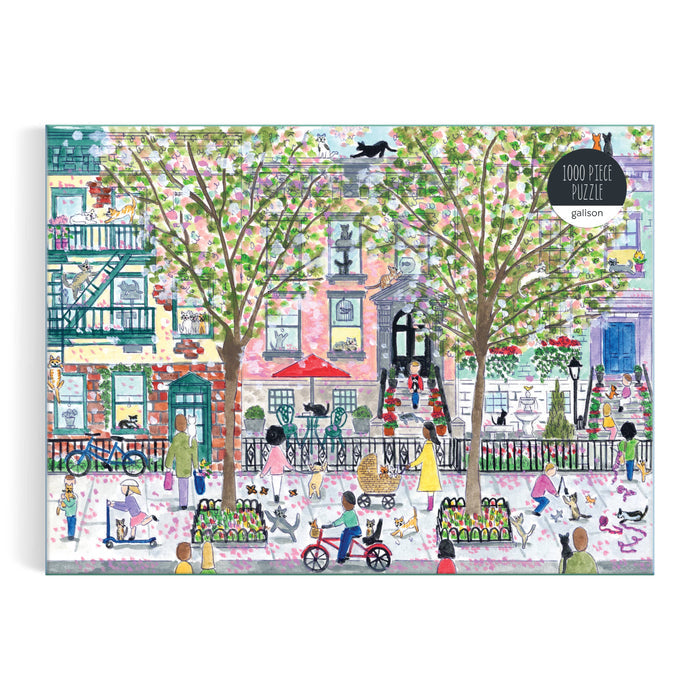 Cats In The City 1000 Piece Puzzle by Michael Storrings | Galison