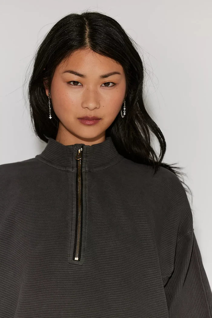 Celeste Quarter Zip - Black