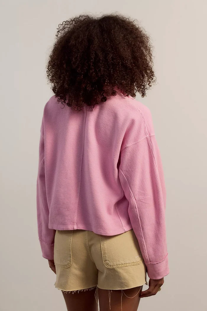 Celeste Quarter Zip - Hummingbird Pink