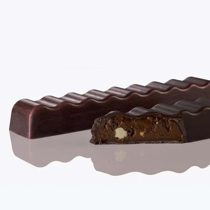 Chocolog Wavy Nougat Bar Chocolate Mold - 4 Indents