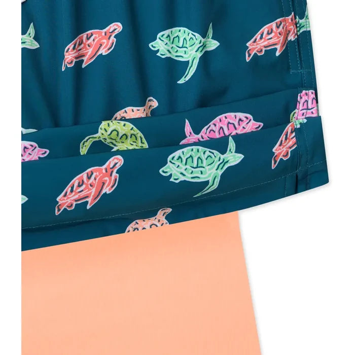 Chubbies Men's The Turtally Awsome 4" Line Swim Trunks