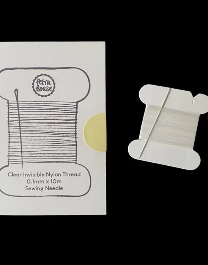 Clear Invisible Nylon Thread for Patch Sewing – Petra Boase - 10 Metres and Needle