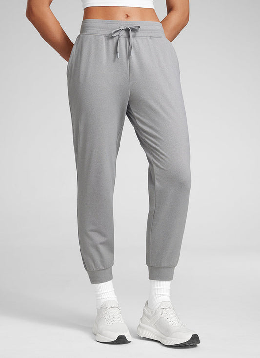 CRZ YOGA Women's Cloud Jersey Capri Joggers 25'' with Pockets Sterling