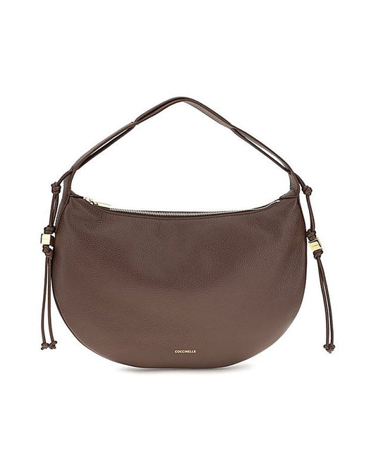 Coccinelle Brown Calf Leather Bos Taurus Shoulder Bag
