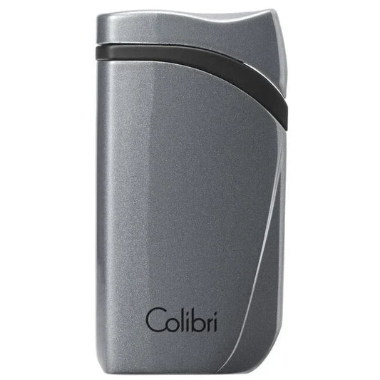 Colibri Falcon Metallic Charcoal Single Torch Lighter - LI310T11