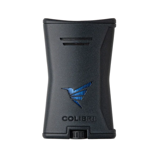 Colibri Slim Black and Black Single Torch Lighter - LI225T1