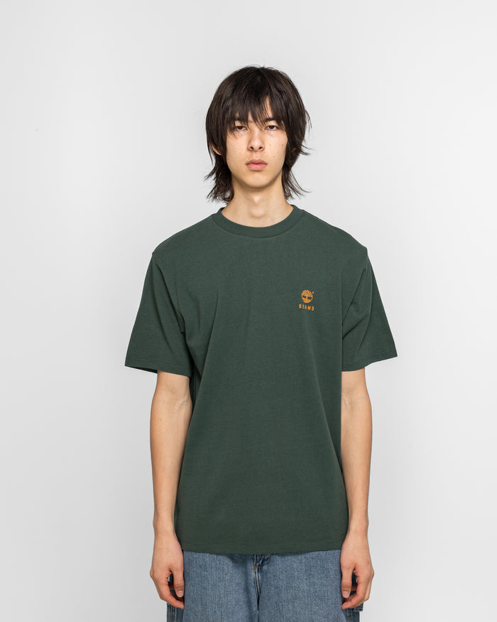 Cotton Print T-Shirt x BEAMS - Green
