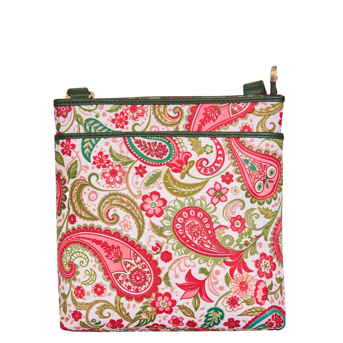 Women's paisley crossbody sling bag for work, travel, and daily use