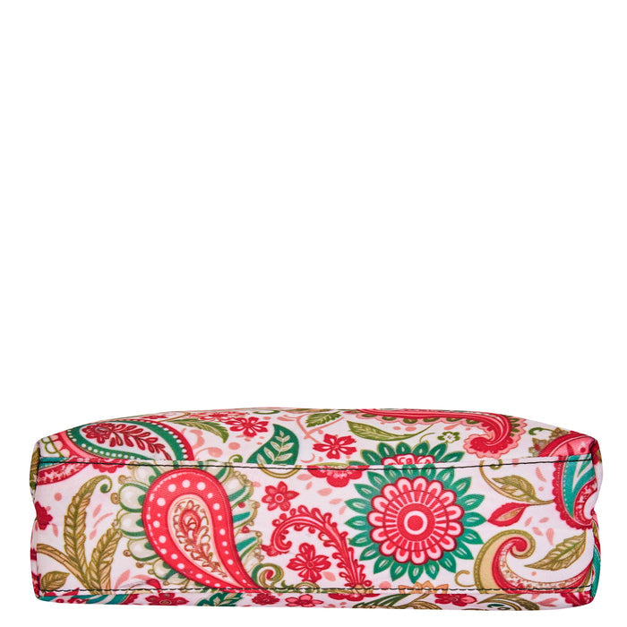 Women's paisley crossbody sling bag for work, travel, and daily use-bottom view