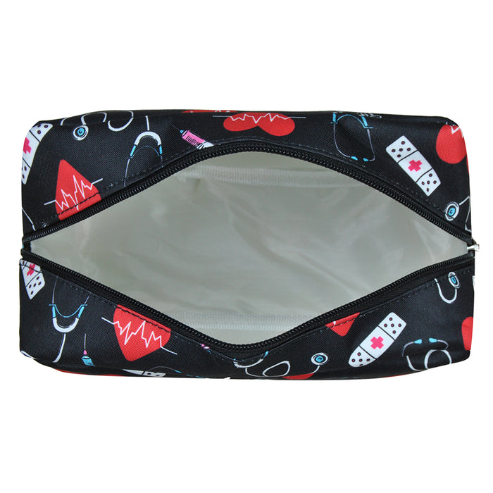 nurse cosmetic pouch, RN nurse makeup bag, doctor travel pouch, pediatrician toiletry bag, NGIL nurse gift, canvas nurse bag, cosmetic pouch for nurses, medical travel bag, nurse essentials bag, nurse zip pouch, nurse organizer pouch, toiletry bag for doctors, RN nurse accessory bag, hospital worker pouch, healthcare travel bag, nurse overnight pouch, nurse appreciation gift, medical gift pouch, compact nurse bag, travel pouch for healthcare workers