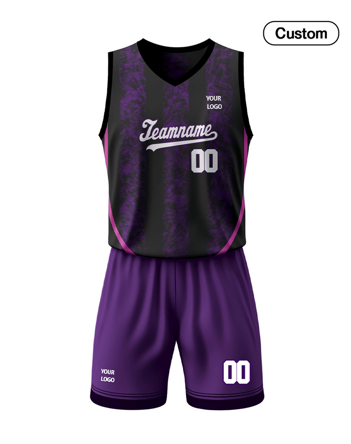 Custom Basketball Uniform - Abstract Pattern - Personalized Kit