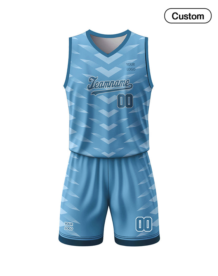 Custom Basketball Uniform - Chevron Pattern - Personalized Kit - UNISWIFT USA