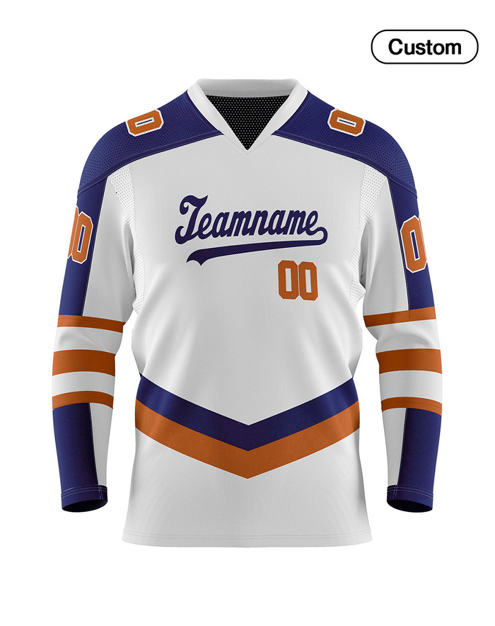 Custom Ice Hockey Jersey - White Panel - Personalized Teamwear