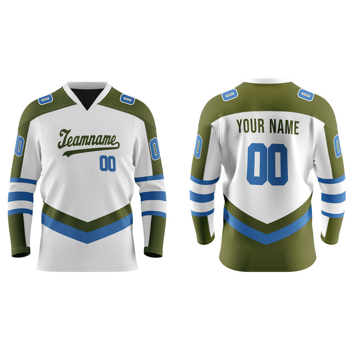 Custom Ice Hockey Jersey - White Panel - Personalized Teamwear
