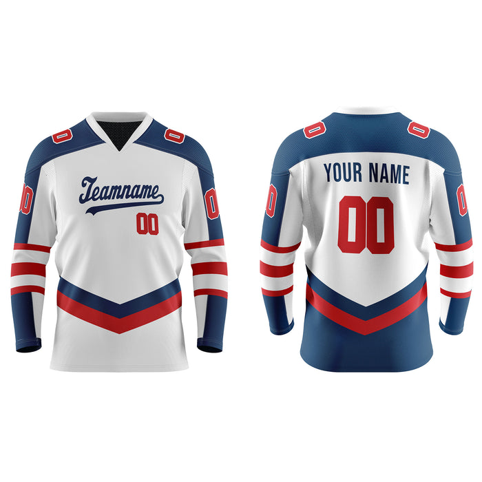 Custom Ice Hockey Jersey - White Panel - Personalized Teamwear
