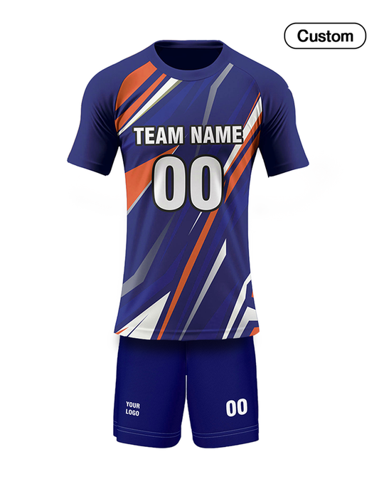 Custom Volleyball Uniform - Abstract Accent - Personalized Kit