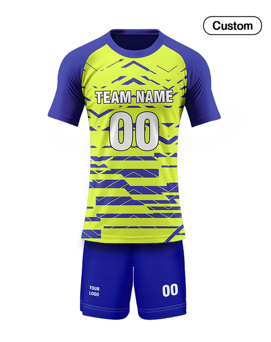 Custom Volleyball Uniform - Abstract Geo - Personalized Kit