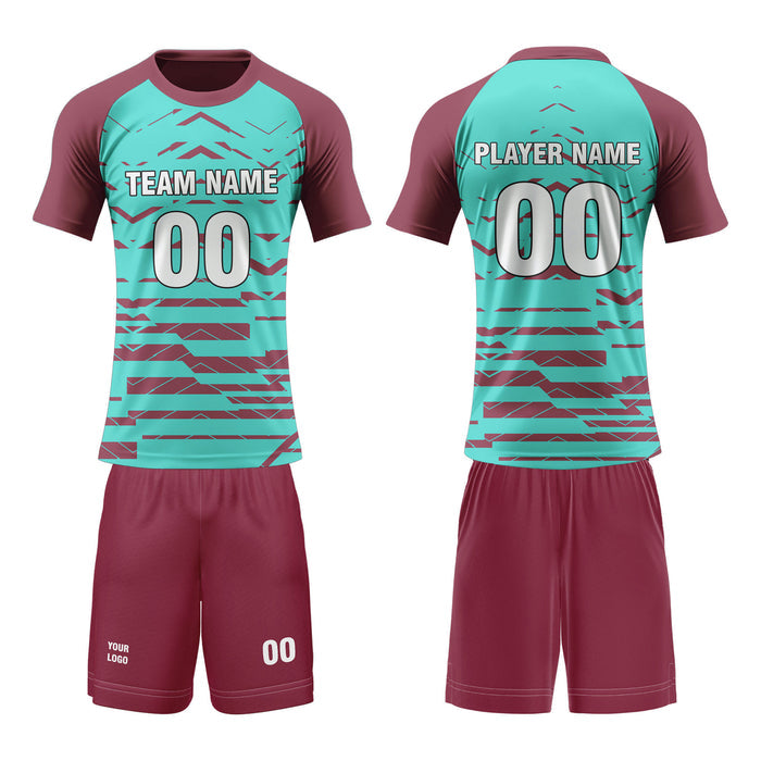 Custom Volleyball Uniform - Abstract Geo - Personalized Kit