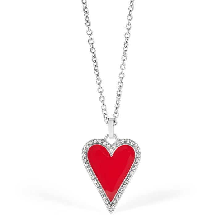 Dazzling Love Necklace - Red