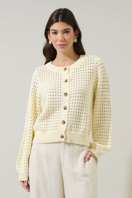 Deffy Button Down Knit Cardigan