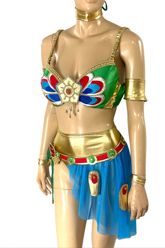 Desert Warrior Chief Bra and Skirt Cosplay Costume