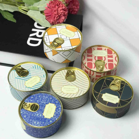 Double Wick Scented Soy Candles in Tin Can