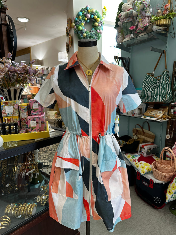 Elan Dress Collared Full Zip
