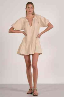 Elan Dress Vneck 3/4 Sleeve