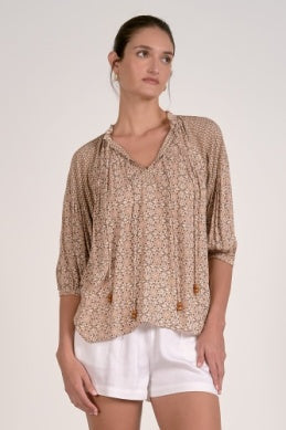 Elan Top Peasant Long Sleeve