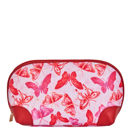 Women's butterfly cosmetic pouch and travel makeup bag for daily use